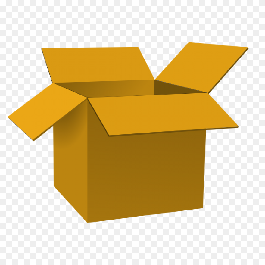 Cardboard Box Open Png Clip Art | C