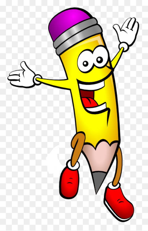 Pencil Person Cartoon Clipart At - Cartoon