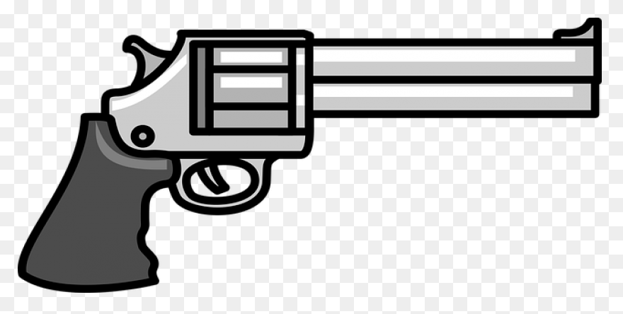 Gun Cartoon Clipart - Gun, Text, Fo