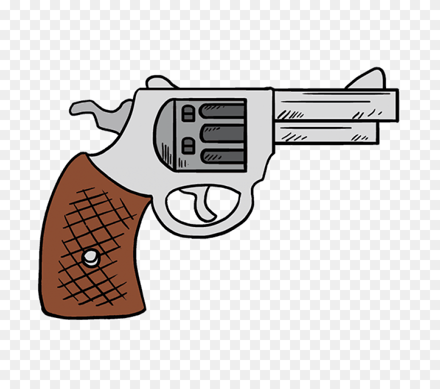 Gun Cartoon Clipart - Gun, Text, Fo