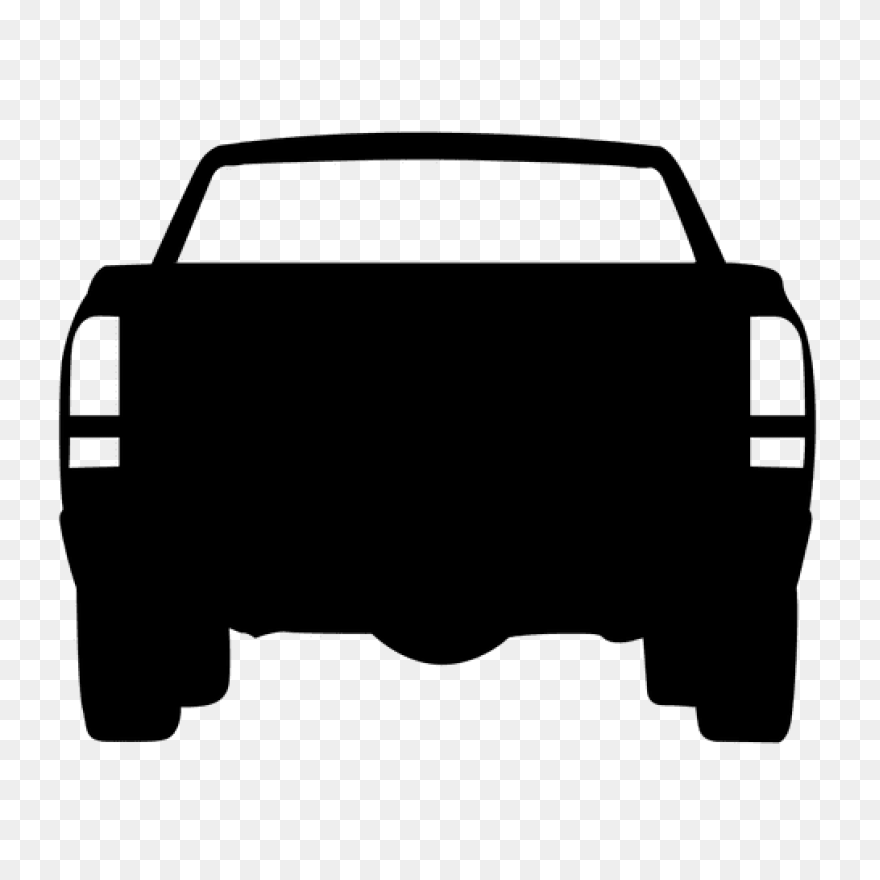 City Car Rear View Silhouette Trans