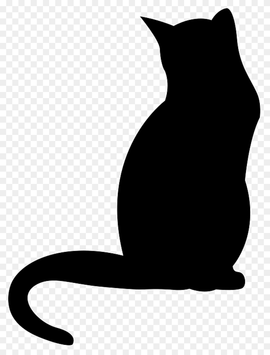 Black Cat Kitten Polydactyl Cat - Cat Vector
