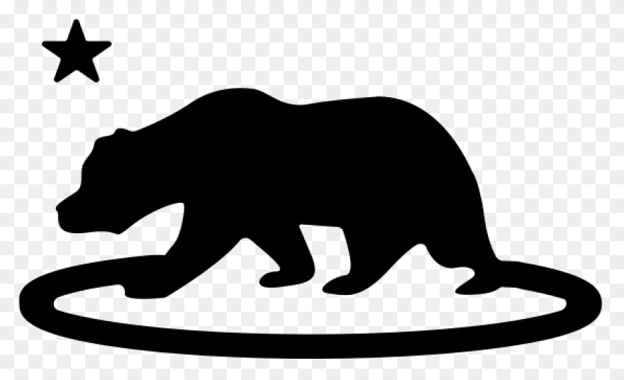 Download Hd Bear Clipart Grizzly - California Bear