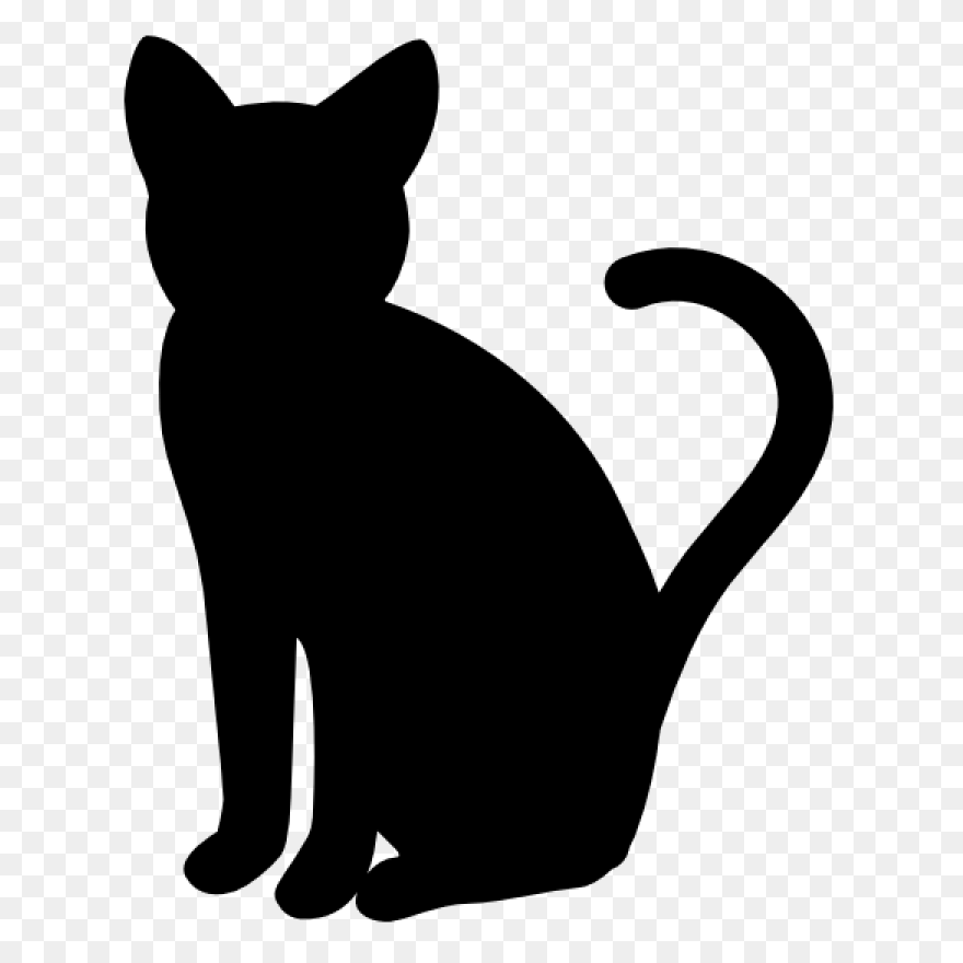Standing Cat With Tail Curled Up St