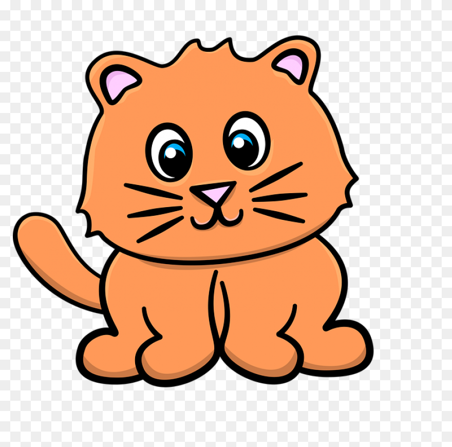 Standing Cat With Tail Curled Up St