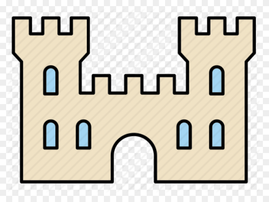Download Hd Fortress Clipart Medieval - Castle Wall