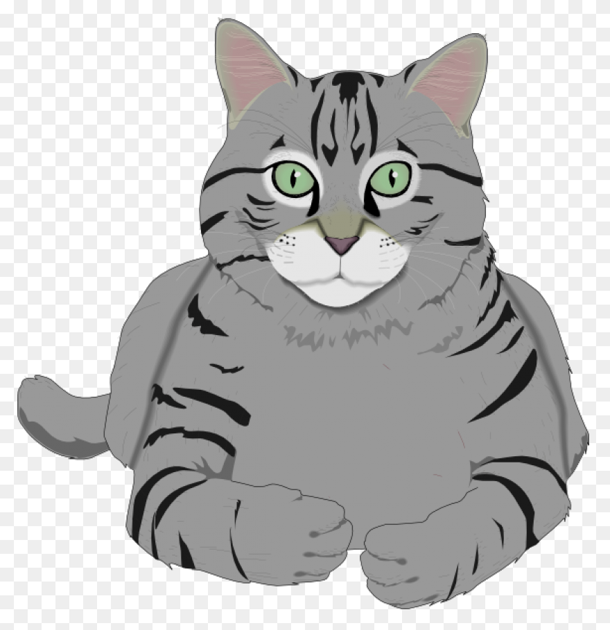 Friendly Ginger Cat Clipart. Free D