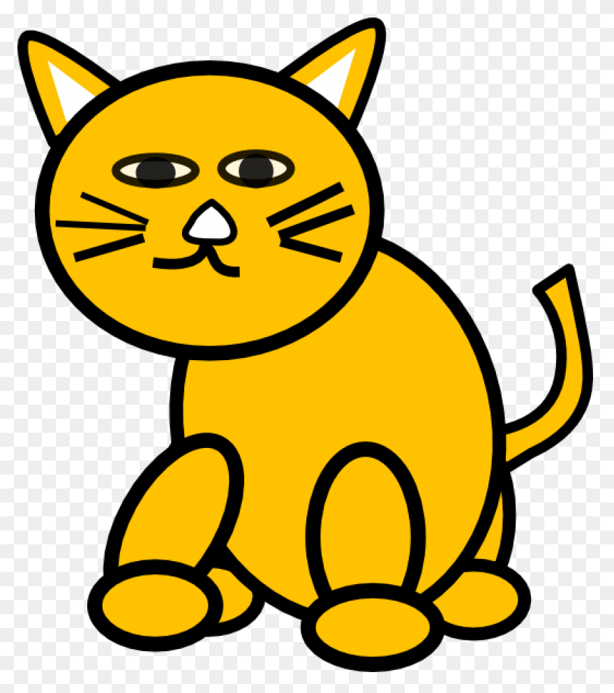 Friendly Ginger Cat Clipart. Free D