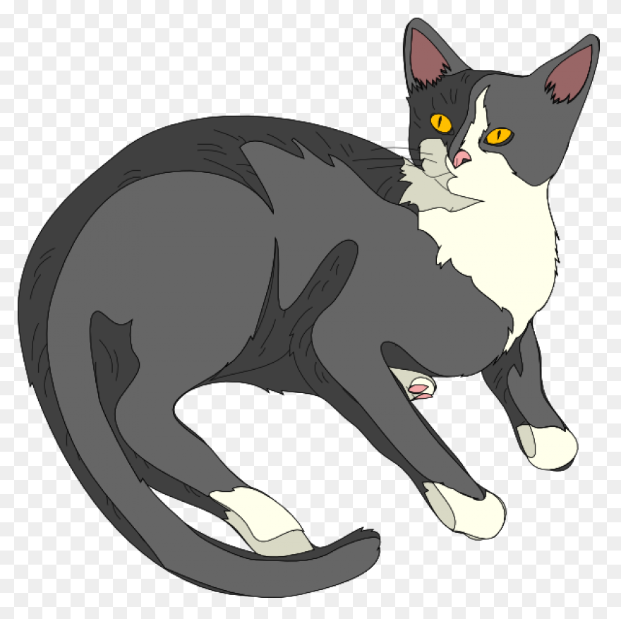 Friendly Ginger Cat Clipart. Free D