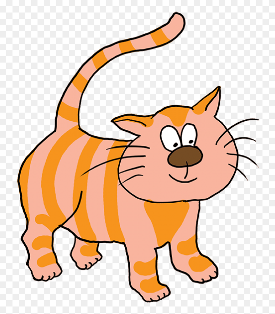 Friendly Ginger Cat Clipart. Free D