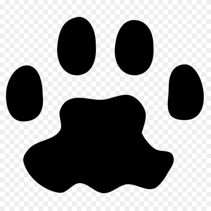 Dog Paw Print Line Art | Paw Print 