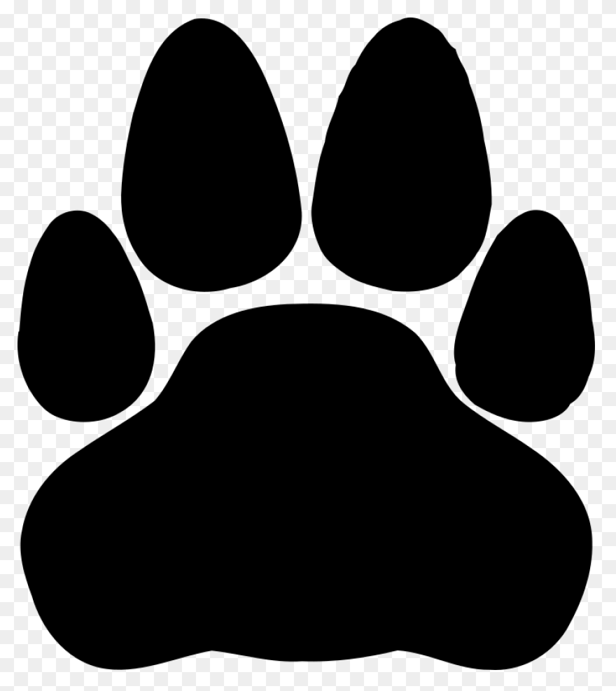 Dog Paw Print Line Art | Paw Print 
