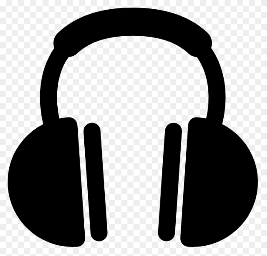 Headphones Cartoon Clipart - Microp