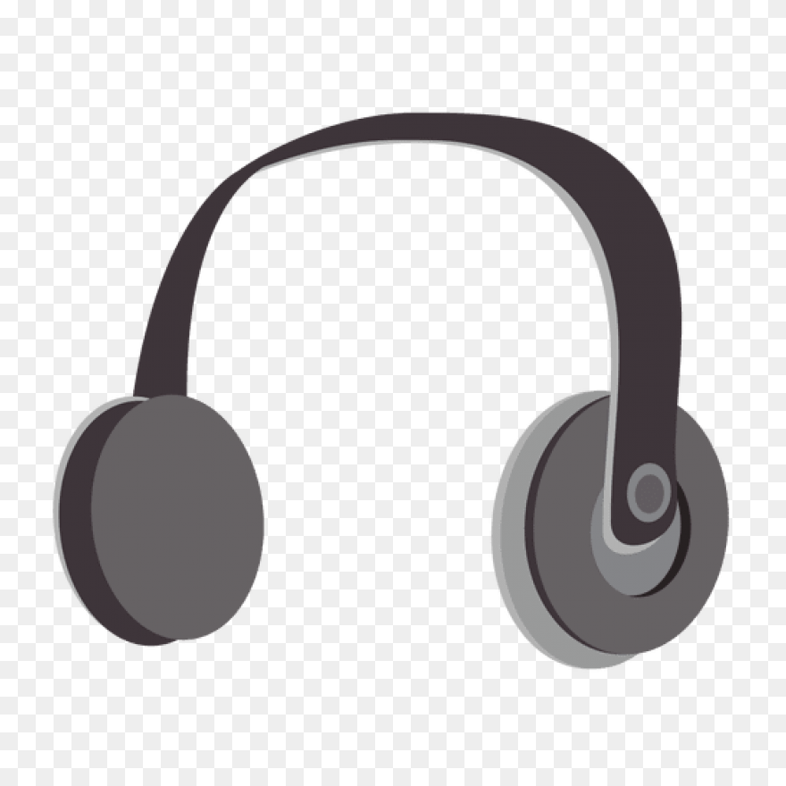 Headphones Cartoon Clipart - Microp