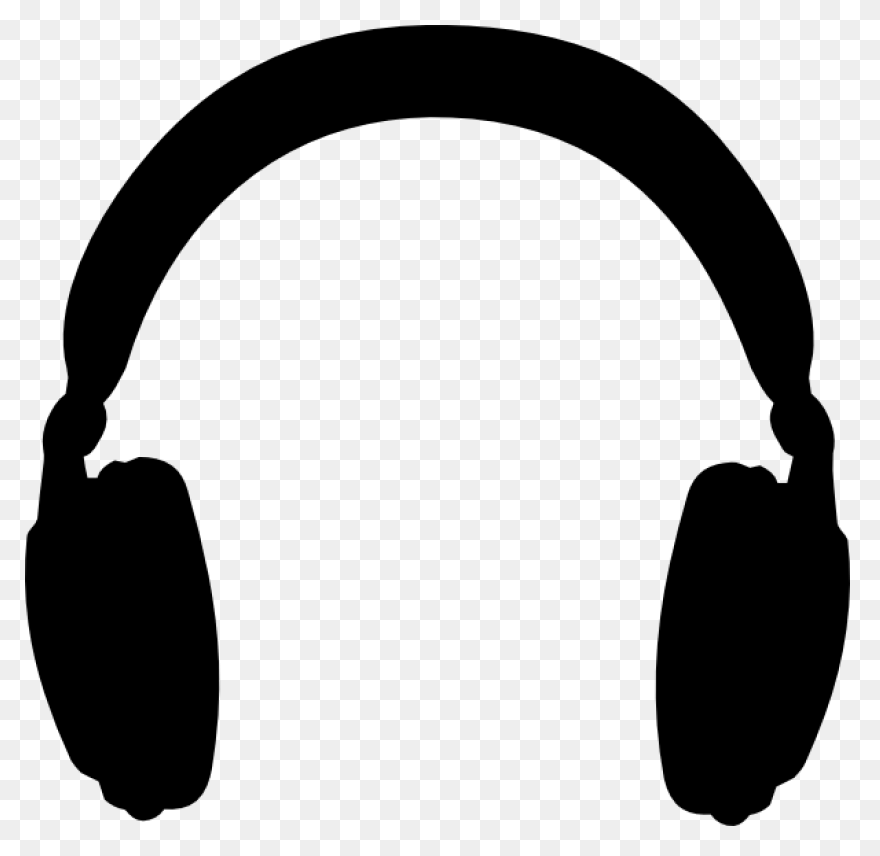Headphones Cartoon Clipart - Microp