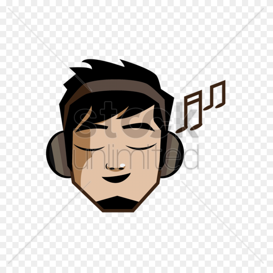 Headphones Cartoon Clipart - Microp