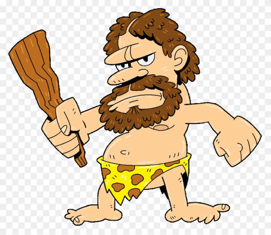 Caveman Planning Royalty Free Vecto