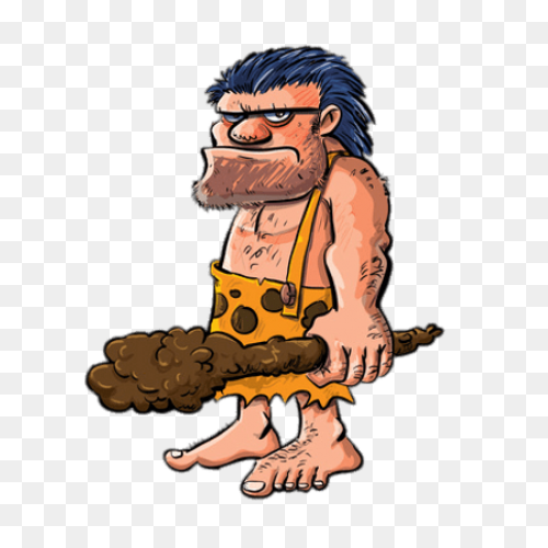 Caveman Planning Royalty Free Vecto
