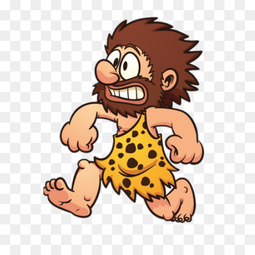Caveman Planning Royalty Free Vecto