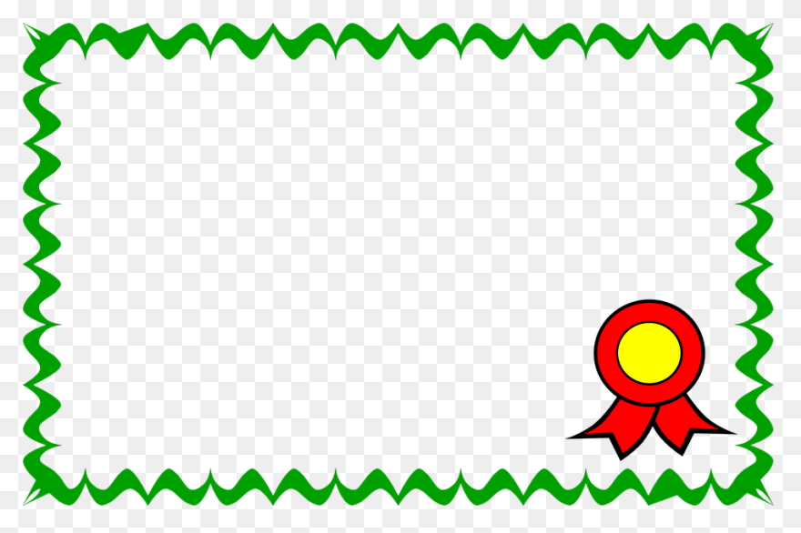 Blue Certificate Border Clipart - B