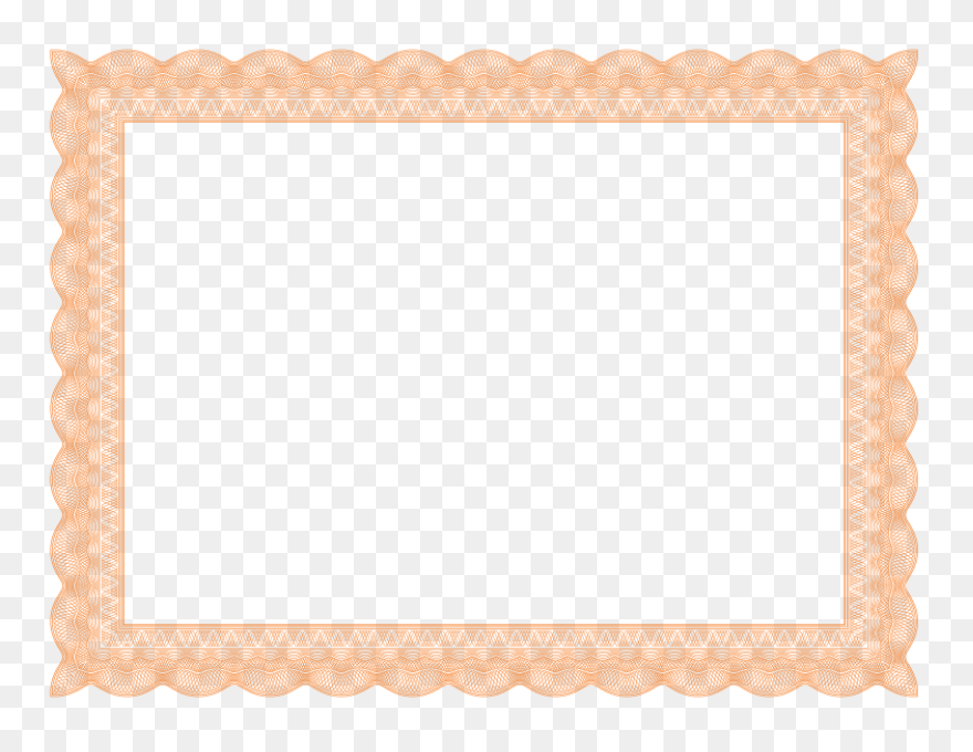 Blue Certificate Border Clipart - B