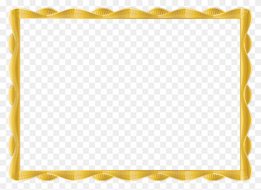 Blue Certificate Border Clipart - B