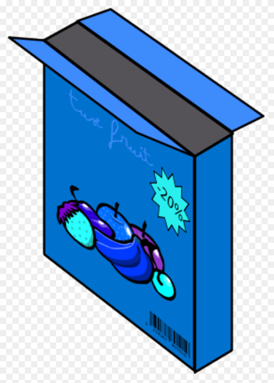 Cereal Box Clipart - Open Cereal Bo