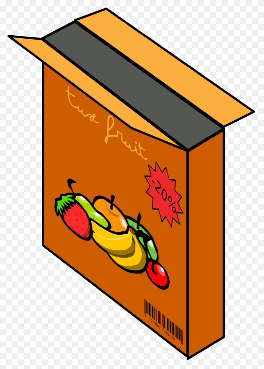 Cereal Box Clipart Open Cereal - Cereal Box