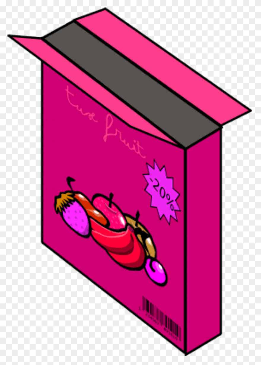 Cereal Box Clipart - Open Cereal Bo