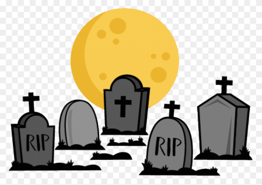 Cemetery Clipart Cross - Graveyard 
