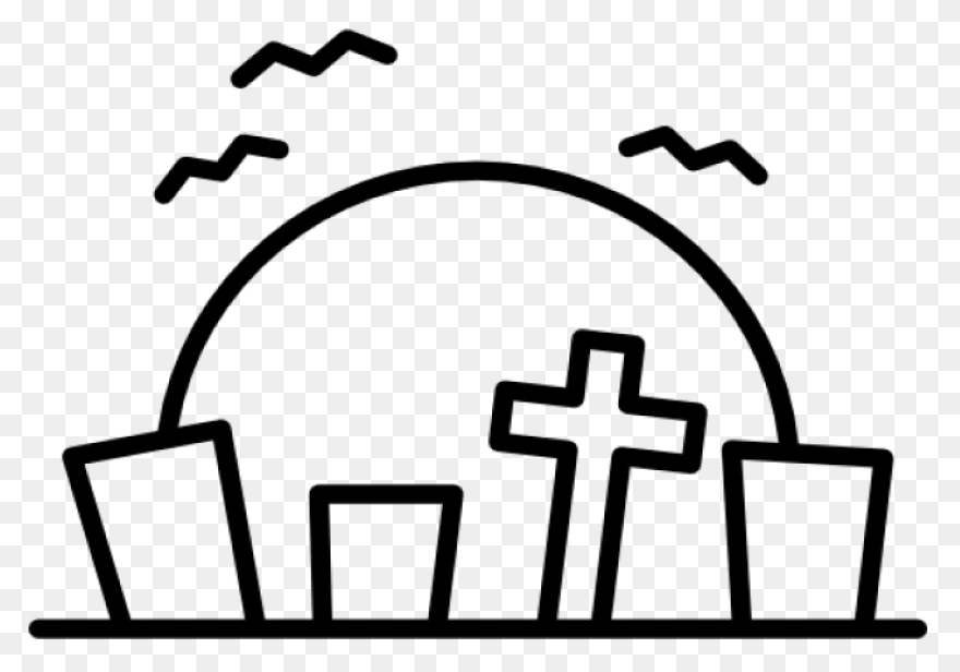 Cemetery Clipart Cross - Graveyard 