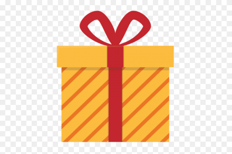 Yellow Christmas Gift Clip Art - Ye