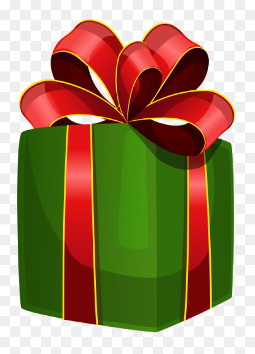 Yellow Christmas Gift Clip Art - Ye