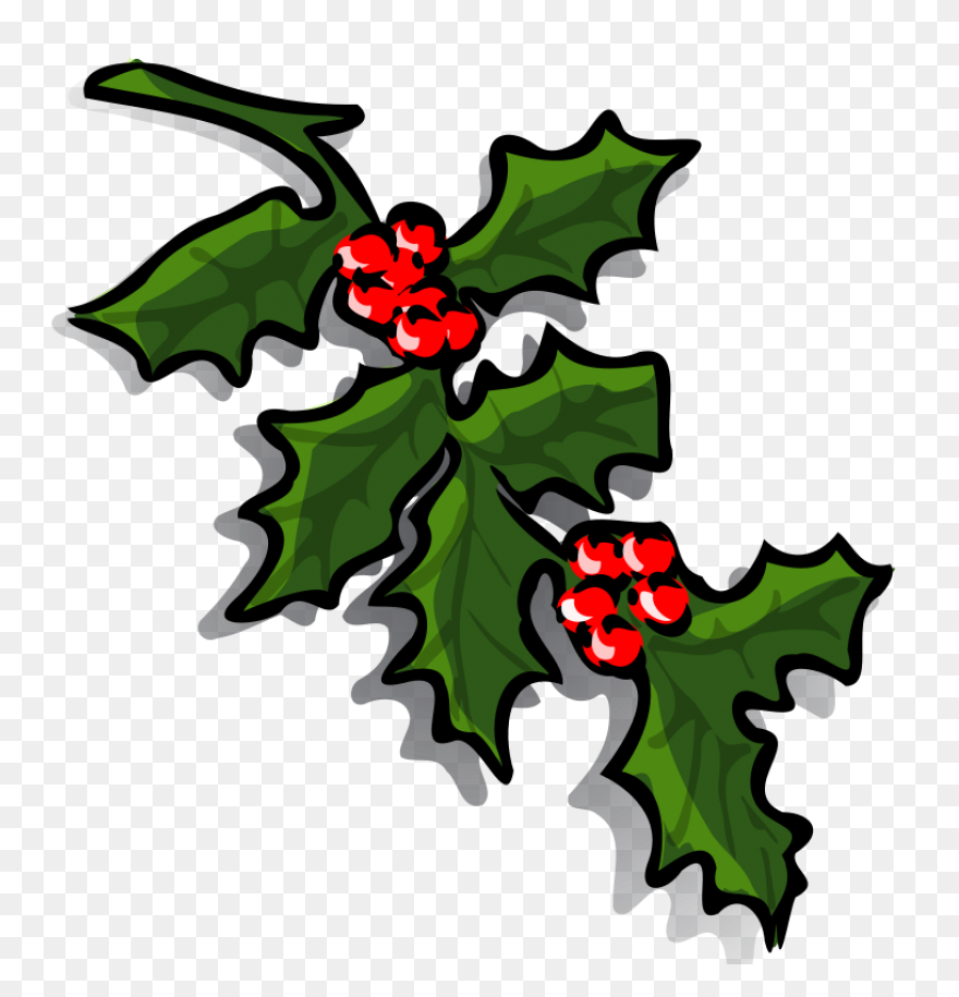 Christmas Holly Design - Free Clip 