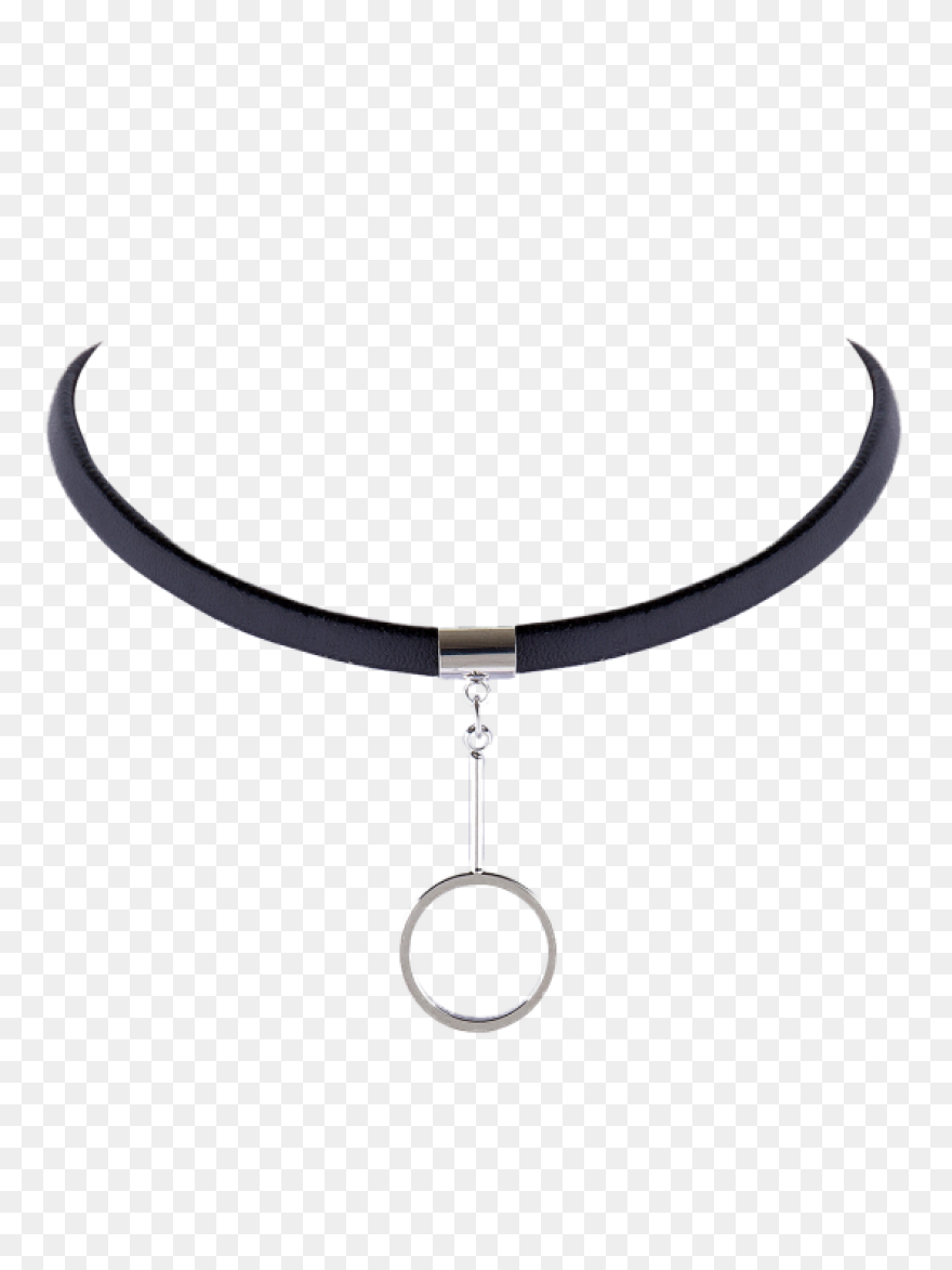 Star Faux Leather Choker Necklace [