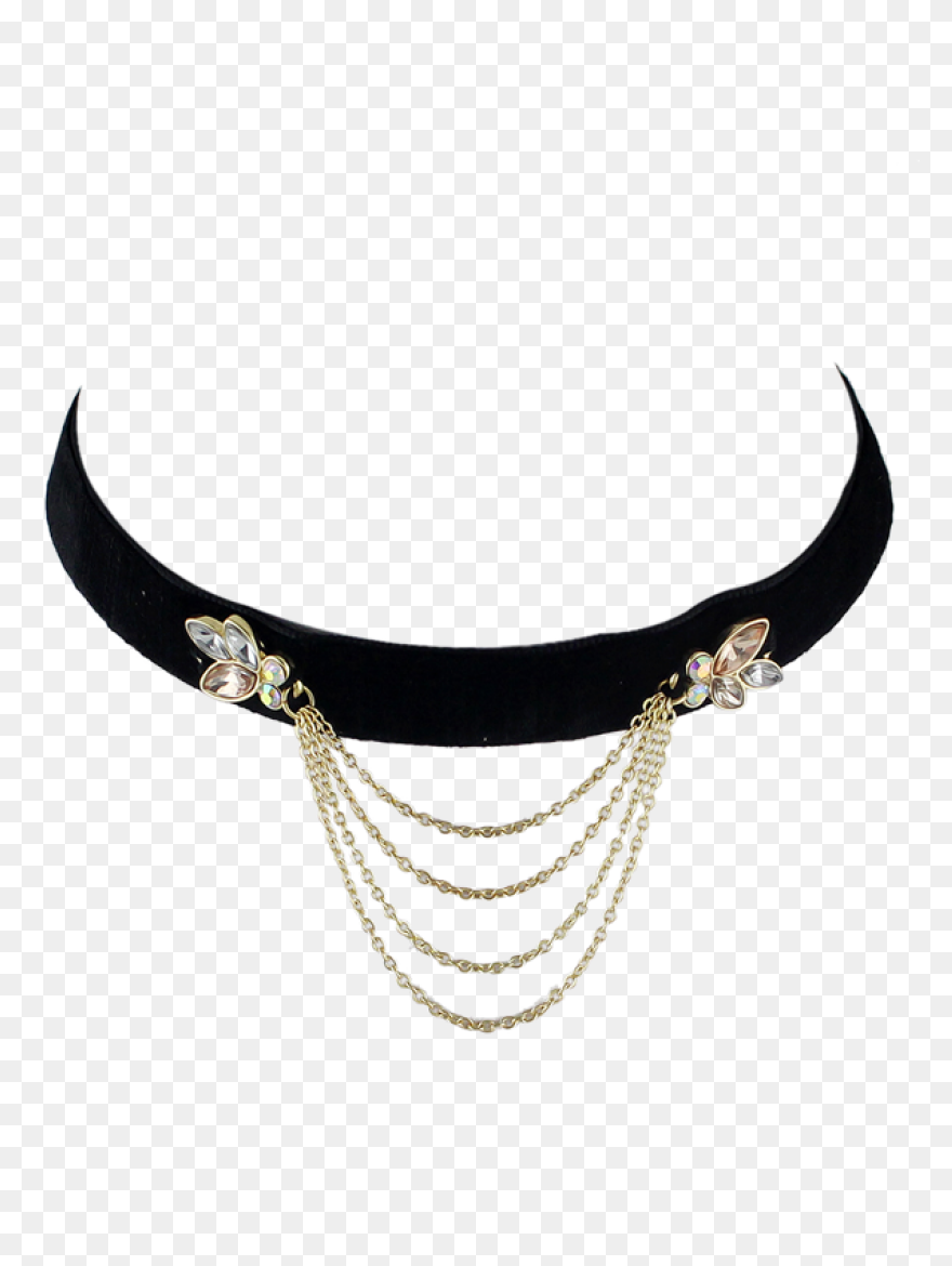 Star Faux Leather Choker Necklace [