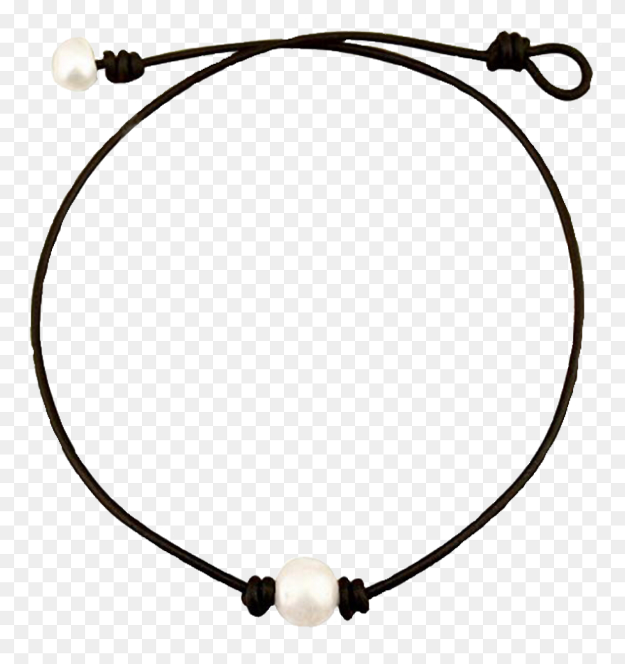 Star Faux Leather Choker Necklace [