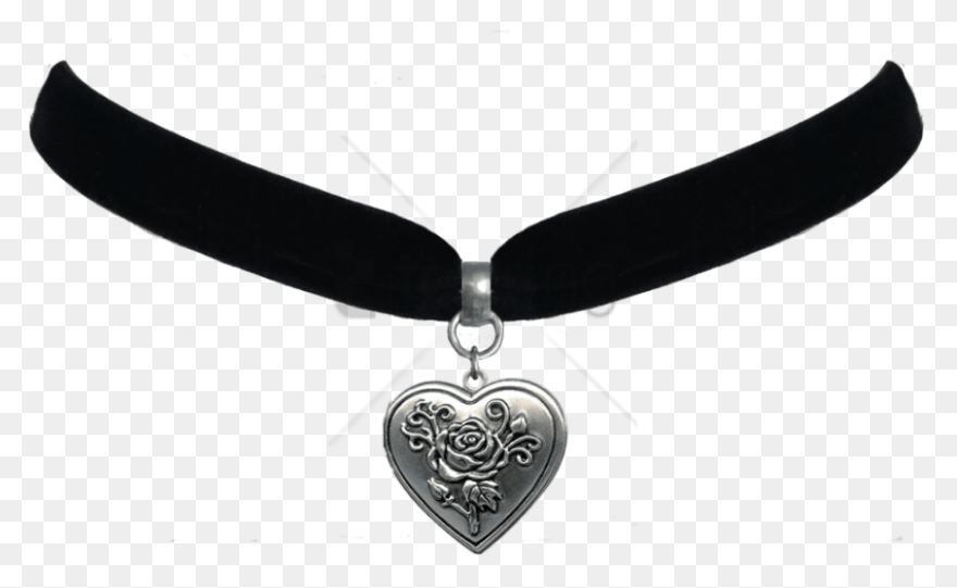Free Png Download Heart Rose - Choker