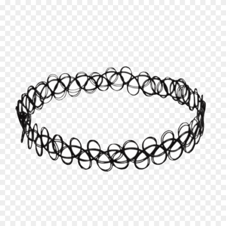 Star Faux Leather Choker Necklace [