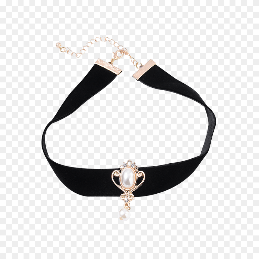 Star Faux Leather Choker Necklace [