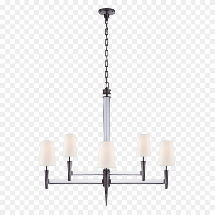 Black Brass Chandelier Clipart - La