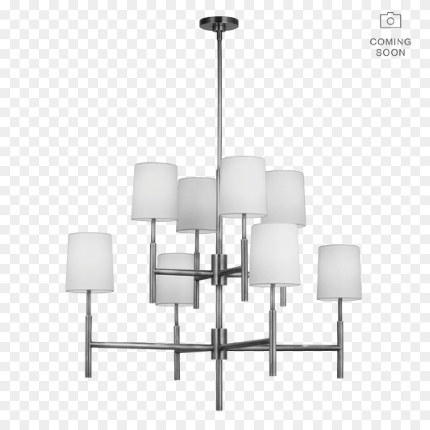Black Brass Chandelier Clipart Large - Chandelier