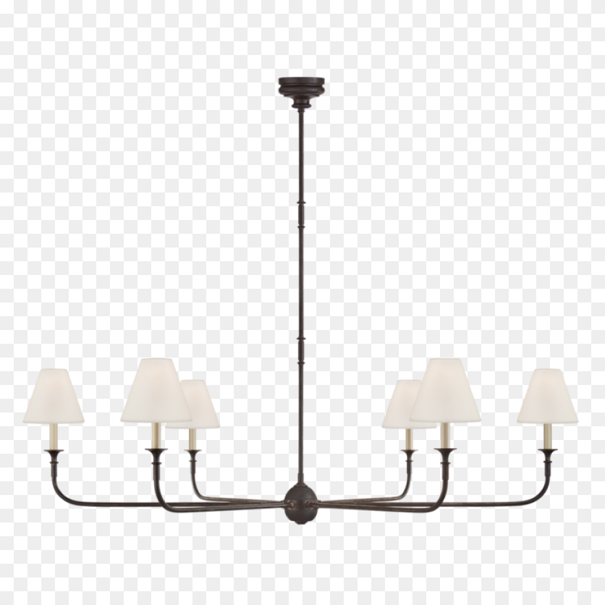 Black Brass Chandelier Clipart - La