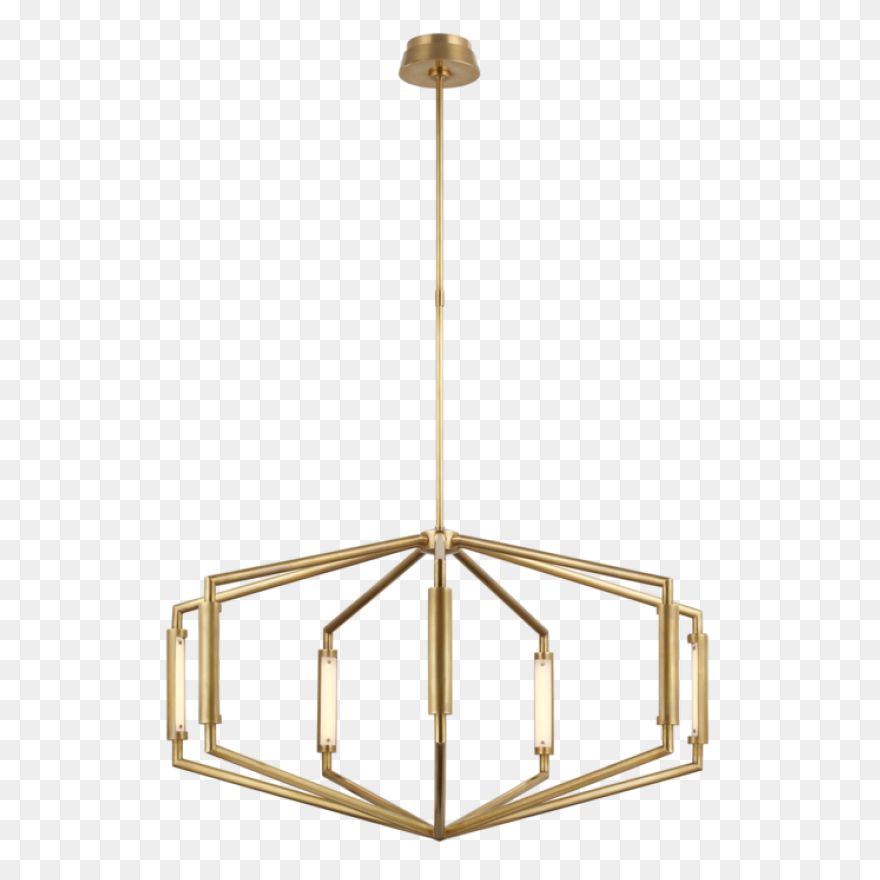 Black Brass Chandelier Clipart - La