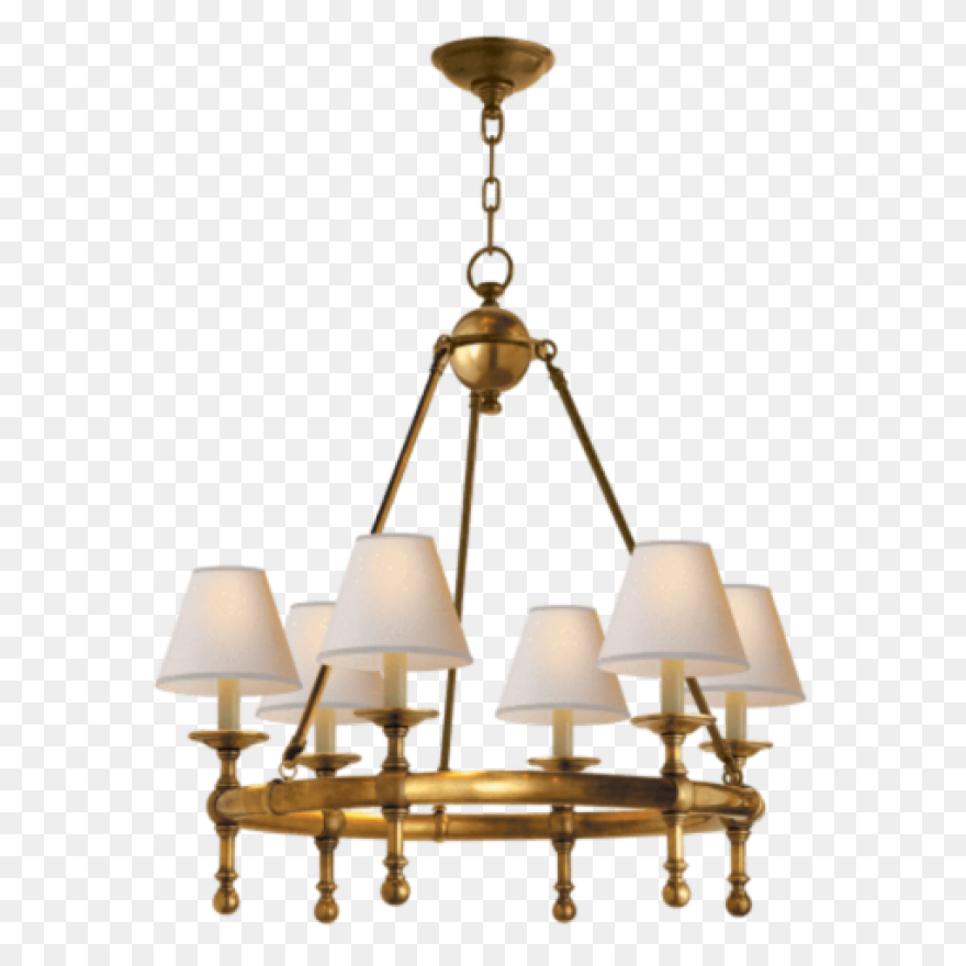 Black Brass Chandelier Clipart - La
