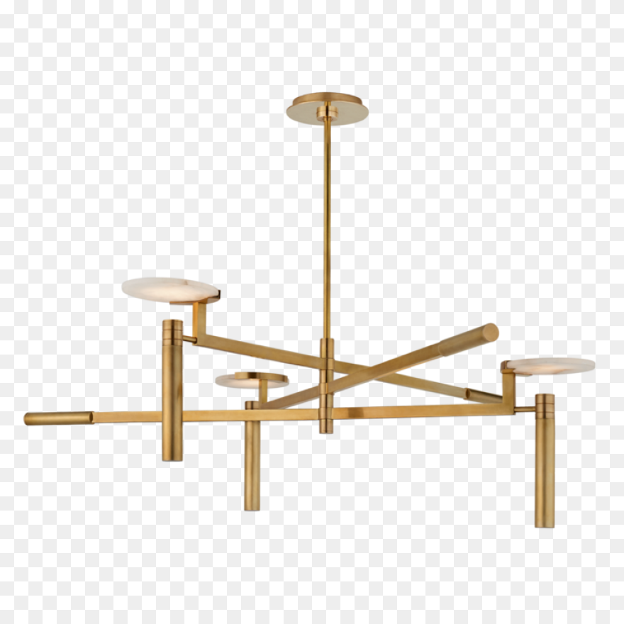 Black Brass Chandelier Clipart - La