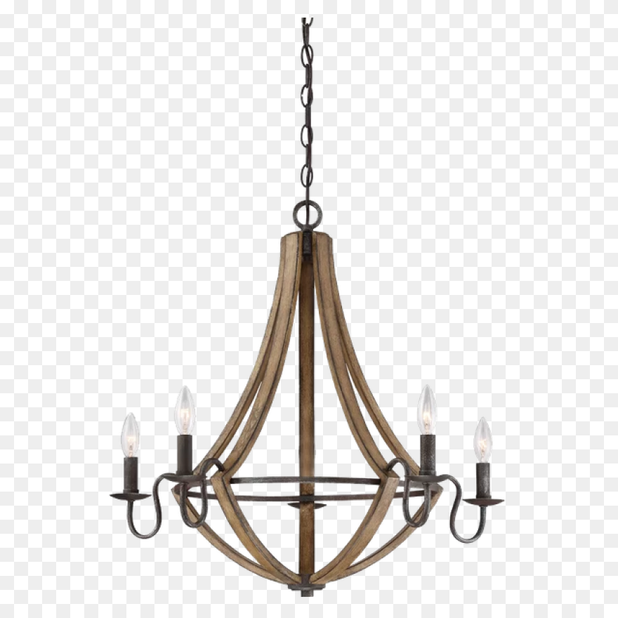 Black Brass Chandelier Clipart - La