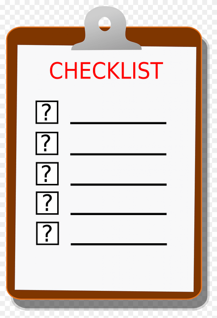 Checklist Clipart Clipart - Checkli