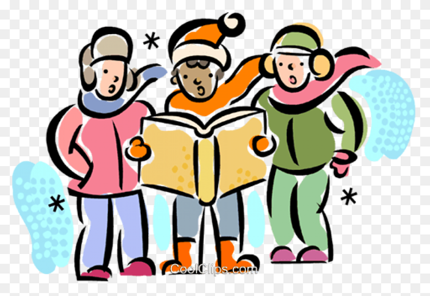 Christmas Carollers Carolers Royalty Free - Choir