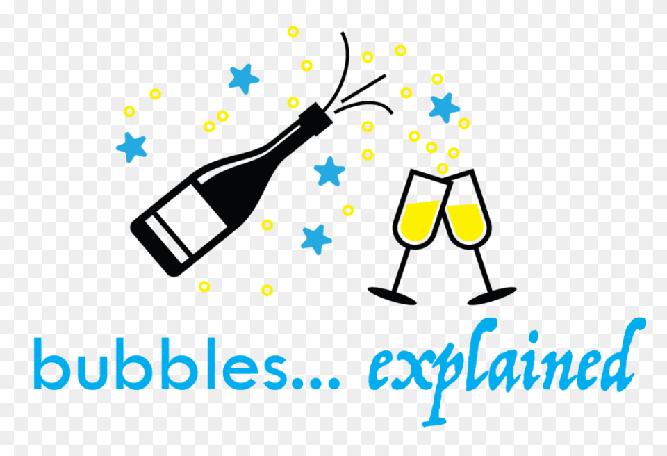 Glass, Wine, Champagne, Bubbles Ico